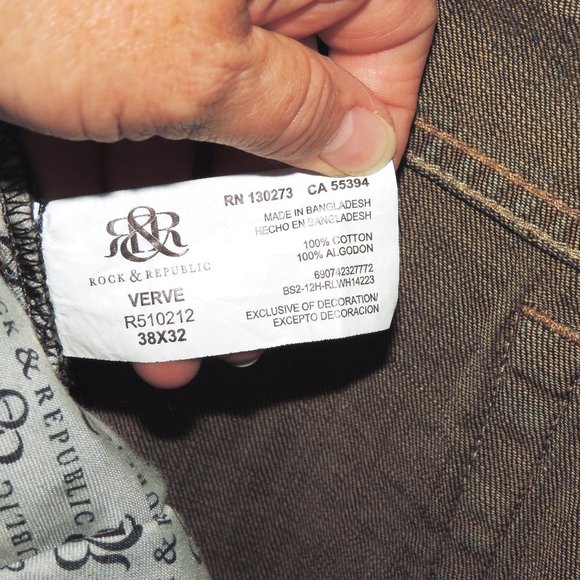 Rock & Republic Verve distressed jeans 38 x 32 - Picture 5 of 8